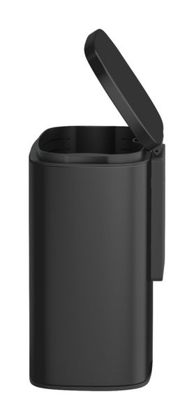Produktbild: Wand-Kosmetikeimer Mod. Sare Schwarz 5 L, Easy Close Absenkautomatik