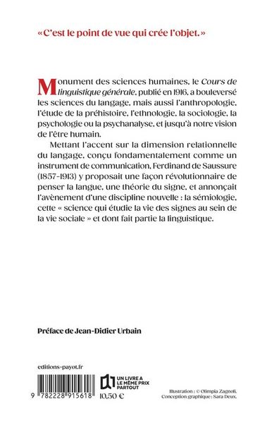Produktbild: Cours de linguistique g&eacute;n&eacute;rale