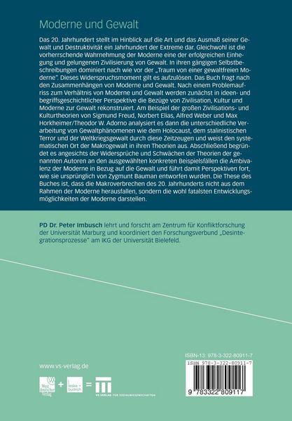 Produktbild: Moderne und Gewalt
