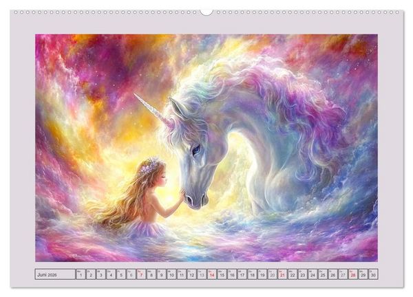 Produktbild: Traumwelten. Mangas mit magischen Begegnungen (Wandkalender 2026 DIN A2 quer), CALVENDO Monatskalender