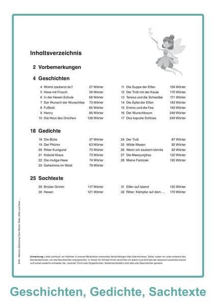 Produktbild: Ritter, Elfen und Feen - Fantastische Geschichten, Gedichte und Sachtexte im Lesetandem lesen