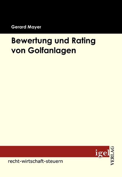 Produktbild: Bewertung und Rating von Golfanlagen