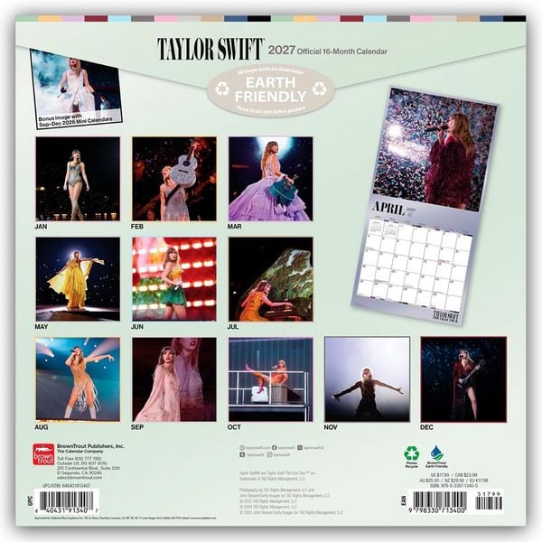 Produktbild: Taylor Swift 2027 &ndash; Offizieller Wandkalender