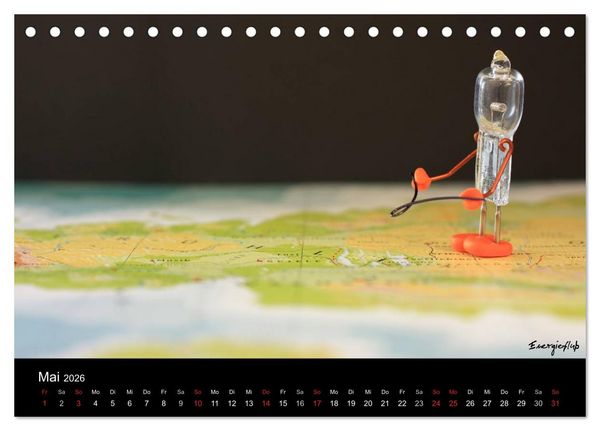 Produktbild: Bernie Blitz - Eine Birne sucht Erleuchtung (Tischkalender 2026 DIN A5 quer), CALVENDO Monatskalender