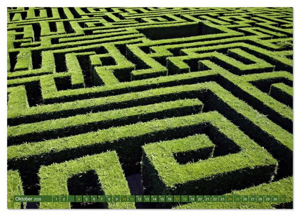 Produktbild: Faszination LABYRINTH - unterwegs in der Natur (Wandkalender 2026 DIN A3 quer), CALVENDO Monatskalender