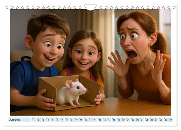 Produktbild: Vom Gl&uuml;ck, ein Nagetier zu sein (Wandkalender 2026 DIN A4 quer), CALVENDO Monatskalender