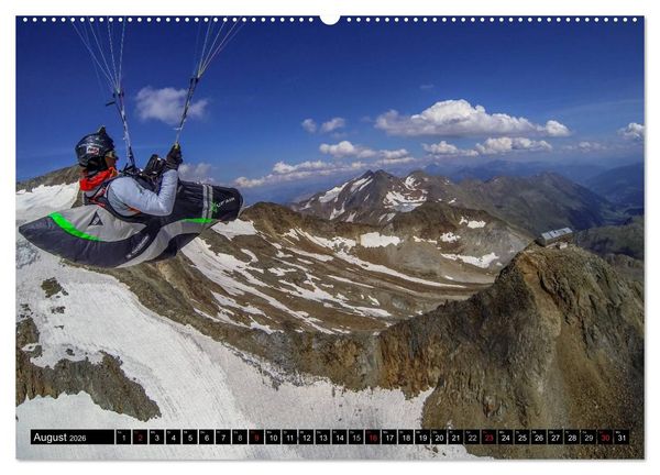 Produktbild: Paragliding - die Faszination des Fliegens (Wandkalender 2026 DIN A2 quer), CALVENDO Monatskalender