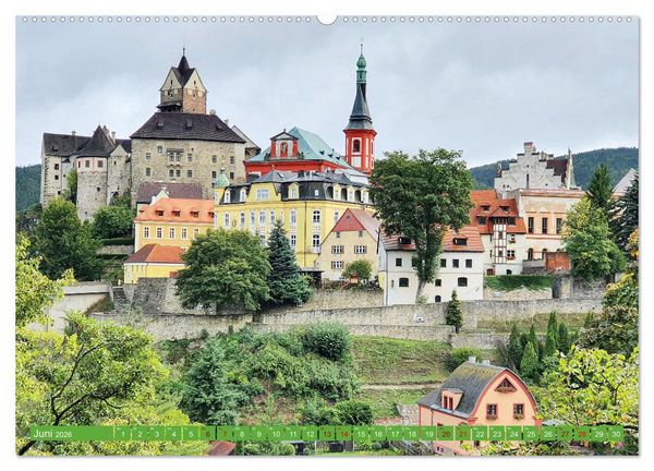 Produktbild: Loket - Das b&ouml;hmische Rothenburg (Wandkalender 2026 DIN A2 quer), CALVENDO Monatskalender