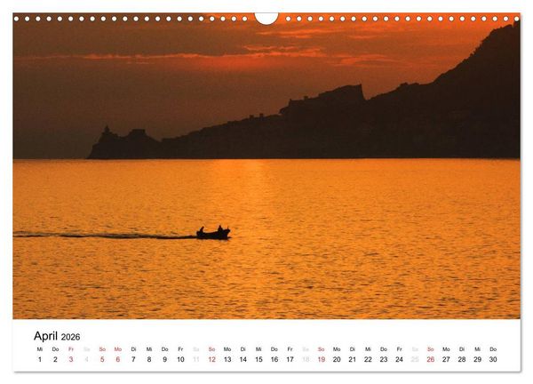 Produktbild: Blick auf die Ligurische K&uuml;ste (Wandkalender 2026 DIN A3 quer), CALVENDO Monatskalender