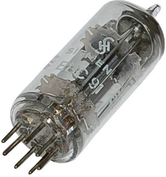 BTB Vertrieb EBC 91 = 6 AV 6 Elektronenröhre Doppeldiode-Triode 250 V 1.2 mA Polzahl: 7 Sockel: B7G Inhalt 1 St.