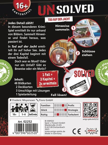 Produktbild: Unsolved - Tod auf der Jacht