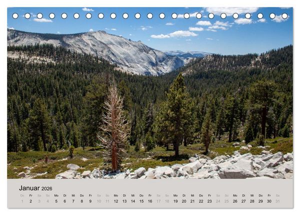 Produktbild: Yosemite, Entlang der Tioga Road (Tischkalender 2026 DIN A5 quer), CALVENDO Monatskalender