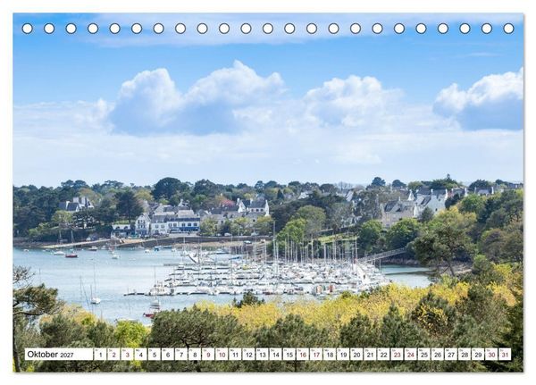 Produktbild: Hausbooturlaub Frankreich - Bretagne (Tischkalender 2027 DIN A5 quer), CALVENDO Monatskalender
