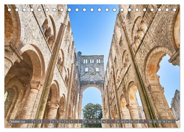 Produktbild: Traumreisen Normandie (Tischkalender 2026 DIN A5 quer), CALVENDO Monatskalender