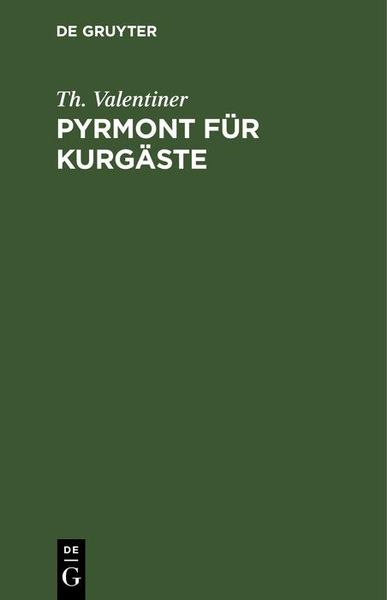 Produktbild: Pyrmont f&uuml;r Kurg&auml;ste