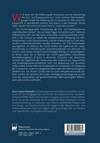 Produktbild: Entwicklung der Erst- und Zweitsprache im interkulturellen Kontext