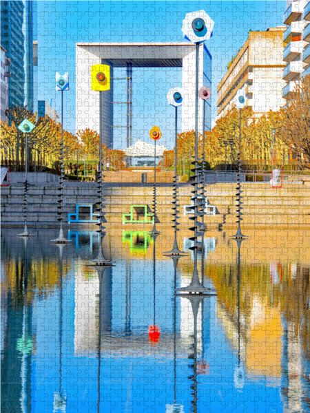 Produktbild: CALVENDO Puzzle Paris Grande Arche | 1000 Teile Lege-Gr&ouml;&szlig;e 64x48cm Foto-Puzzle f&uuml;r gl&uuml;ckliche Stunden