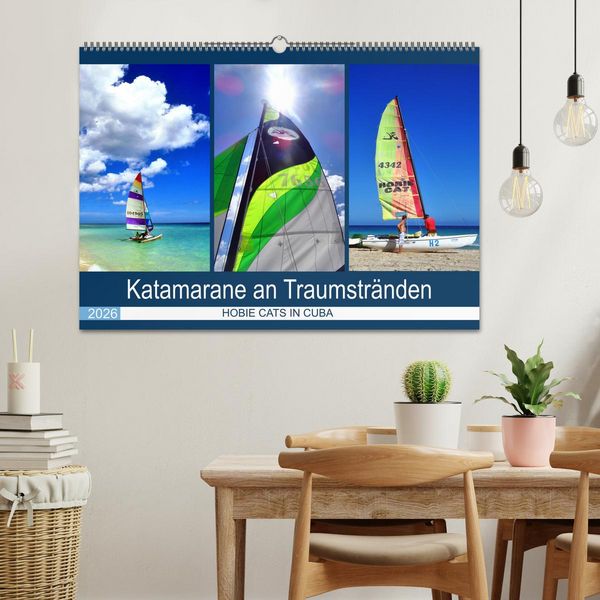 Produktbild: Katamarane an Traumstr&auml;nden - Hobie Cats in Cuba (Wandkalender 2026 DIN A2 quer), CALVENDO Monatskalender