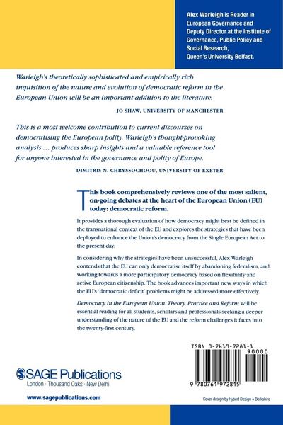 Produktbild: Democracy in the European Union
