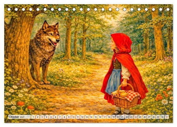 Produktbild: Mein gro&szlig;er M&auml;rchenkalender (Tischkalender 2027 DIN A5 quer), CALVENDO Monatskalender