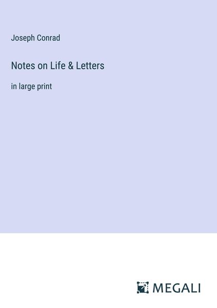 Produktbild: Notes on Life & Letters