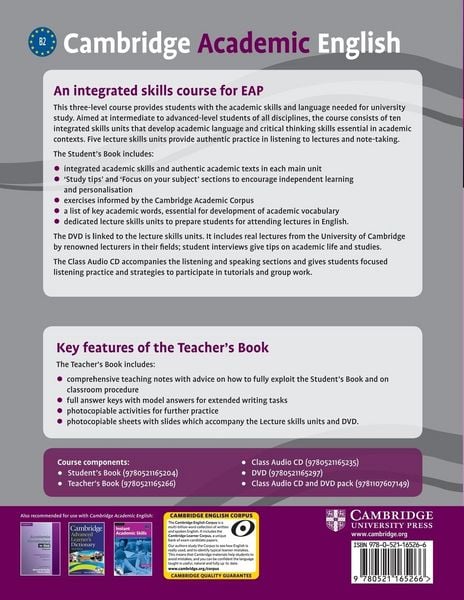 Produktbild: Cambridge Academic English B2 Upper Intermediate Teacher's Book