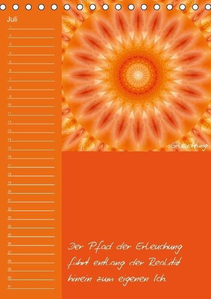 Produktbild: Mandala - Spiegel der Seele / immerw&auml;hrender Geburtstagskalender (Tischkalender immerw&auml;hrend DIN A5 hoch)