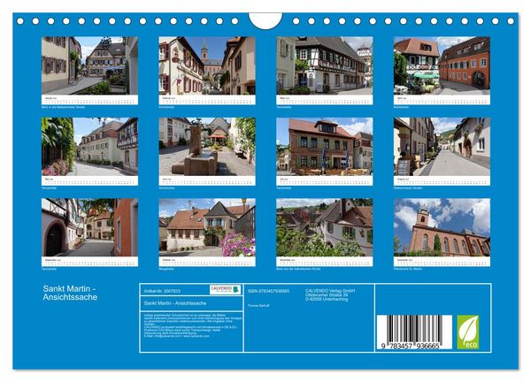 Produktbild: Sankt Martin - Ansichtssache (Wandkalender 2026 DIN A4 quer), CALVENDO Monatskalender
