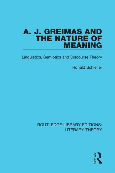 Produktbild: A. J. Greimas and the Nature of Meaning
