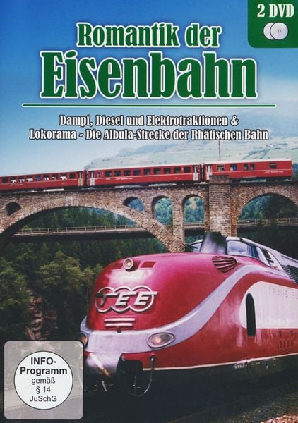 Produktbild: Romantik der Eisenbahn - Dampf, Diesel und Elektrotraktionen & Lokorama - Die Albula-Strecke der Rh&auml;tischen Bahn [2 DVDs]
