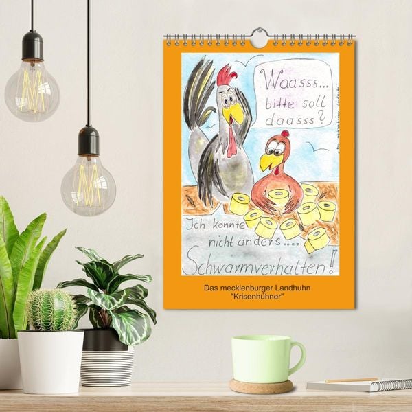Produktbild: Das mecklenburger Landhuhn "Krisenh&uuml;hner" (Wandkalender 2026 DIN A4 hoch), CALVENDO Monatskalender