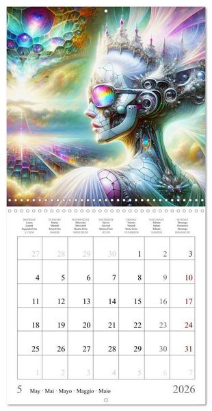 Produktbild: Cyborg Beauties (Wall Calendar 2026 12 &times; 12 Inch) CALVENDO 12 Month Wall Calendar