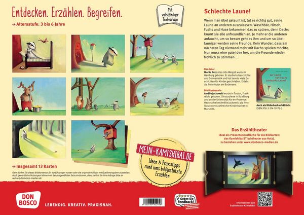 Produktbild: Der Dachs hat heute schlechte Laune. Kamishibai Bildkartenset