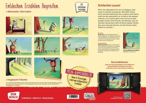 Produktbild: Der Dachs hat heute schlechte Laune. Kamishibai Bildkartenset