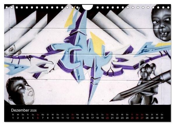 Produktbild: Graffiti - Kunst aus der Dose (Wandkalender 2026 DIN A4 quer), CALVENDO Monatskalender