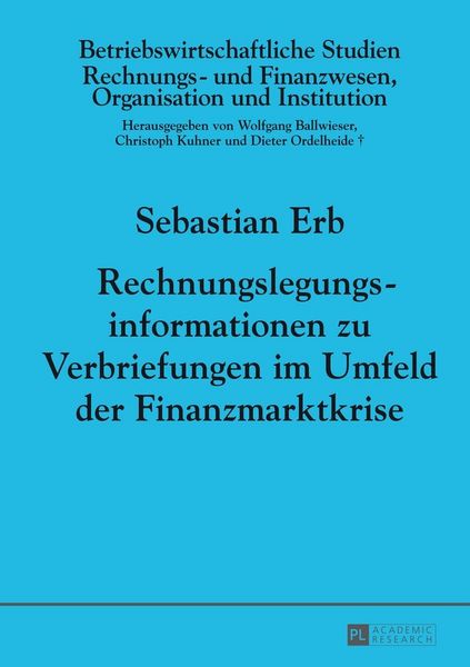Produktbild: Rechnungslegungsinformationen zu Verbriefungen im Umfeld der Finanzmarktkrise