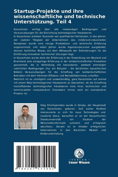 Produktbild: Startup-Projekte und ihre wissenschaftliche und technische Unterst&uuml;tzung. Teil 4