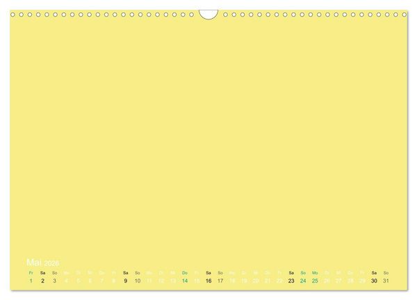 Produktbild: Bastelkalender - Gelb (Wandkalender 2026 DIN A3 quer), CALVENDO Monatskalender
