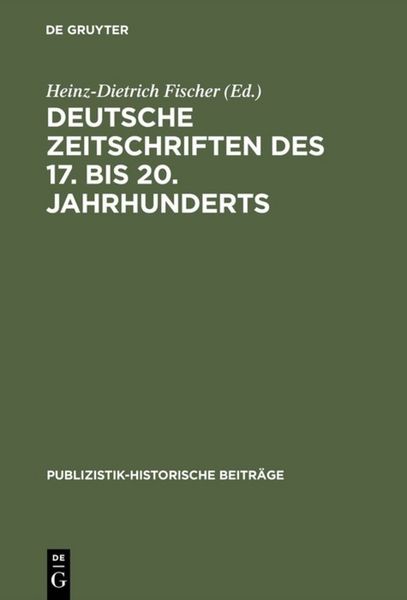 Produktbild: Deutsche Zeitschriften des 17. bis 20. Jahrhunderts