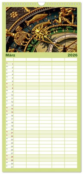 Produktbild: Familienplaner 2026 - B&uuml;hne frei f&uuml;r Ulm an der Donau mit 5 Spalten (Wandkalender, 21 x 45 cm) CALVENDO