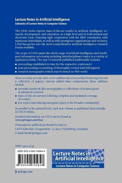 Produktbild: KI 2007: Advances in Artificial Intelligence