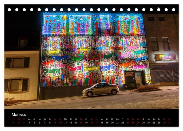 Produktbild: Pirmasens bei Nacht (Tischkalender 2026 DIN A5 quer), CALVENDO Monatskalender