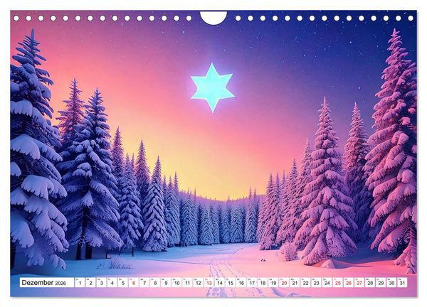 Produktbild: Der Lauf des Jahres dargestellt mit Naiver Kunst (Wandkalender 2026 DIN A4 quer), CALVENDO Monatskalender