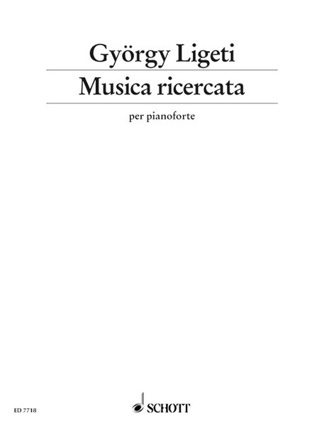 Produktbild: Musica ricercata