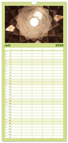 Produktbild: Familienplaner 2026 - Persische Kultur Irans mit 5 Spalten (Wandkalender, 21 x 45 cm) CALVENDO