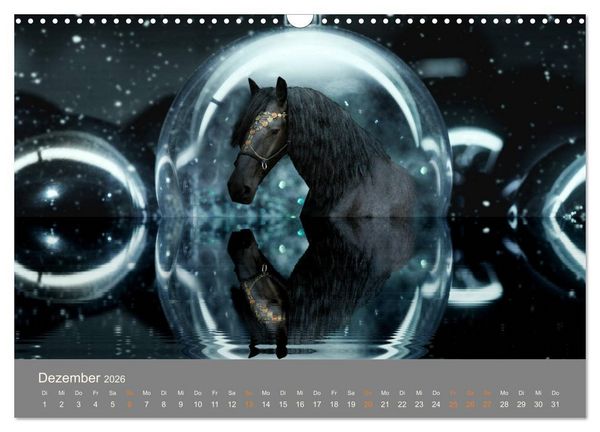 Produktbild: FANTASY Pferde Horses Caballos (Wandkalender 2026 DIN A3 quer), CALVENDO Monatskalender