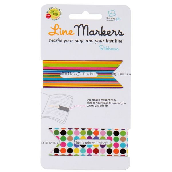 Produktbild: Line Markers Ribbons &ndash; Magnetische Lesezeichen 2er-Set