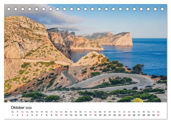 Produktbild: Halbinsel Formentor - Mallorcas n&ouml;rdliche Halbinsel (Tischkalender 2026 DIN A5 quer), CALVENDO Monatskalender