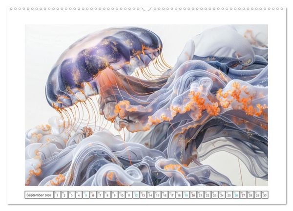 Produktbild: Mamorkunst (hochwertiger Premium Wandkalender 2026 DIN A2 quer), Kunstdruck in Hochglanz