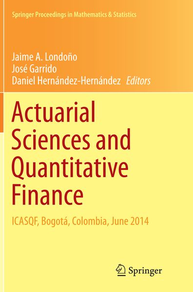 Produktbild: Actuarial Sciences and Quantitative Finance